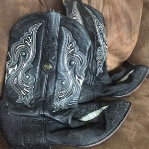 men’s cowboy boots- genuine stingray.